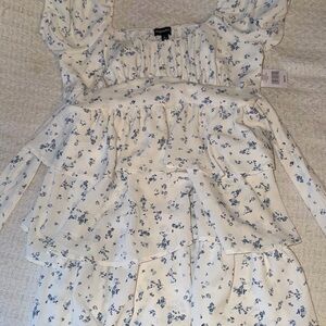Originality Floral Ruffle Dress